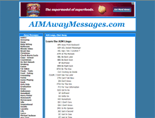 Tablet Screenshot of aimlingo.aimawaymessages.com